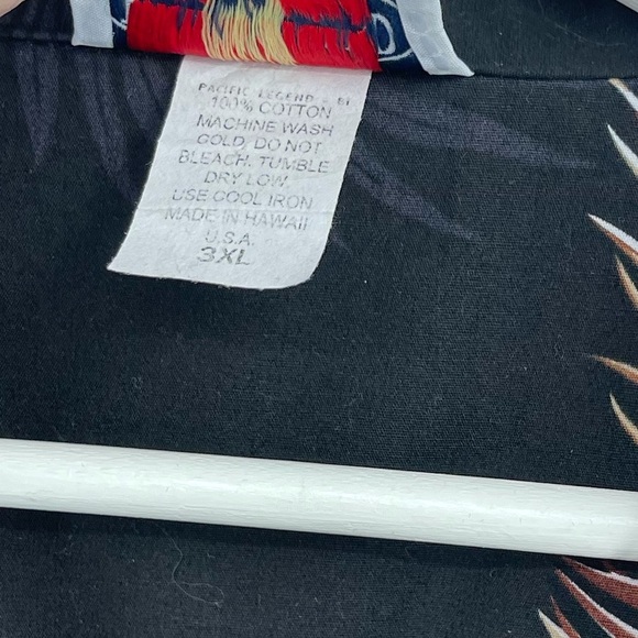 Pacific Legend Hawaiian Short Sleeve Shirt Button Down Short Sleeve Shirt 3XL - Picture 4 of 5